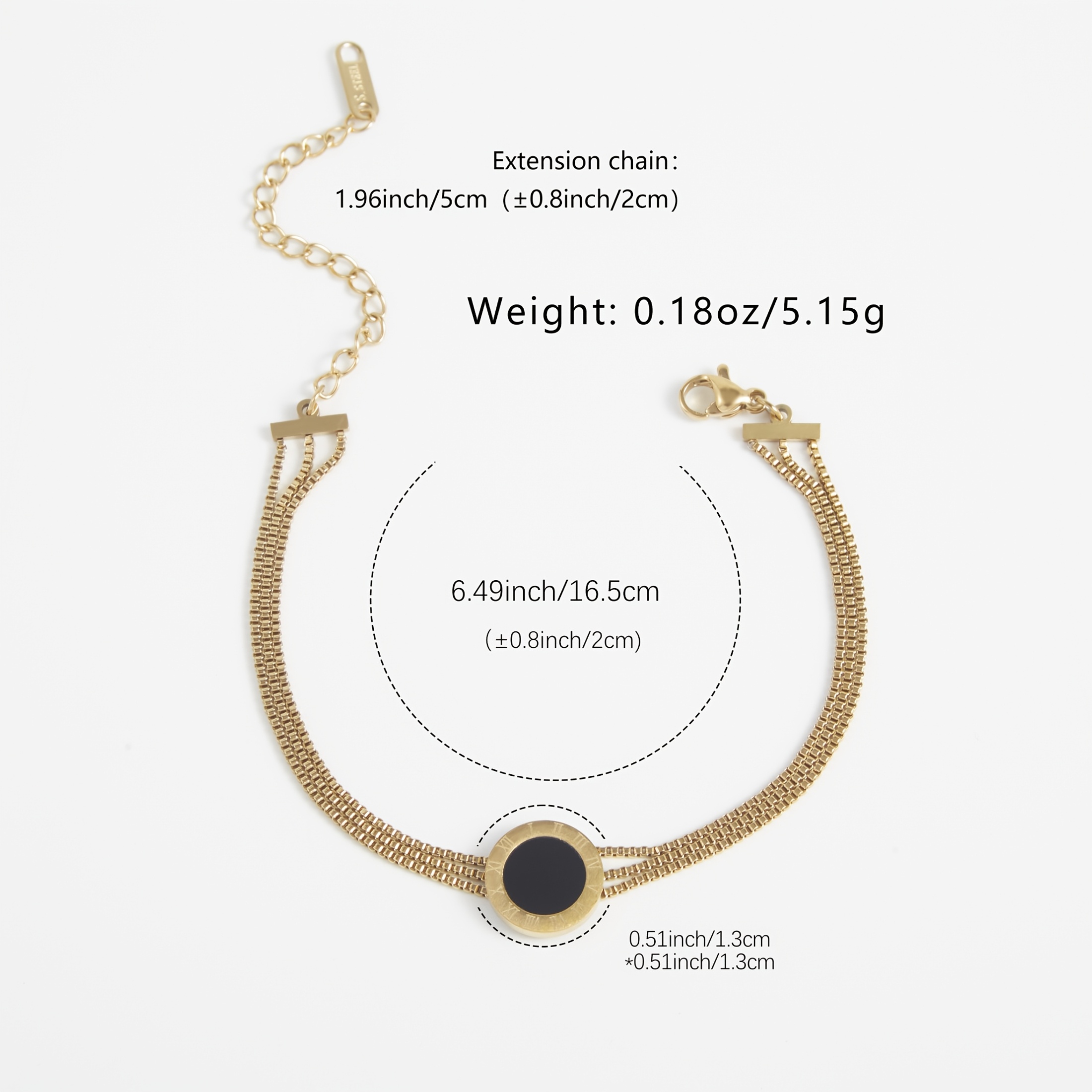 Hypoallergenic Layered Resin Bracelet for Women - UV Plated